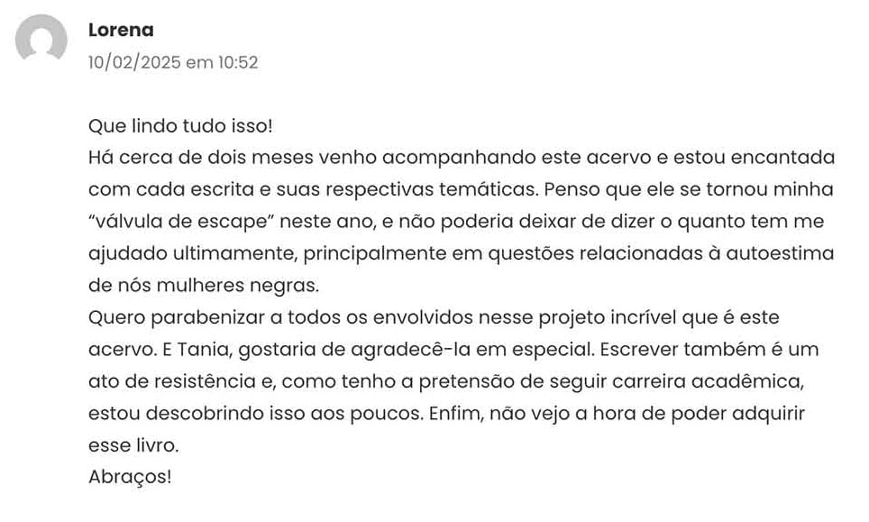 Depoimento sobre os artigos do site primeirosnegros.com